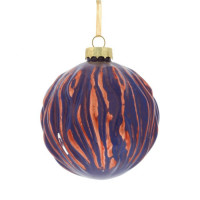 Шар стекло без упаковки /1шт/ 08см цв.синий арт.745228