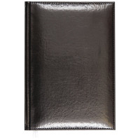 Ежедневник А5 2026 к/з Attomex "Visa" черный, 168л, 2 ляссе арт.2332628