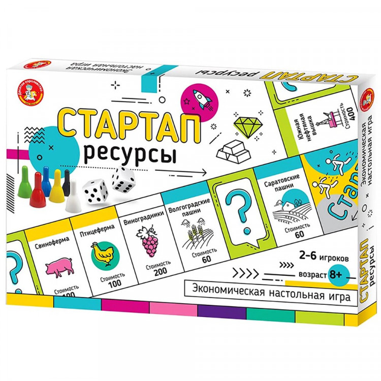 Игра настольная Экономическая Стартап Ресурсы (ДК) арт.04860