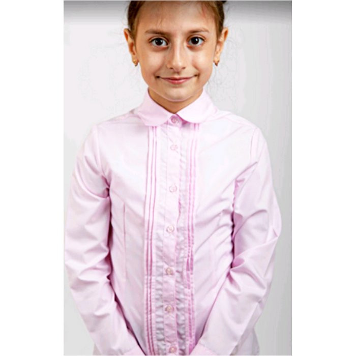 Блузка для девочки (BROSTEM) длинный рукав цвет розовый арт.GB1A6-X1d размерный ряд 30/122-40/152