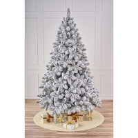 Елка 250см "Амурская" заснеженная (хвоя ПВХ, ветки отгибные, подставка металл.) арт.ЕЗА 25