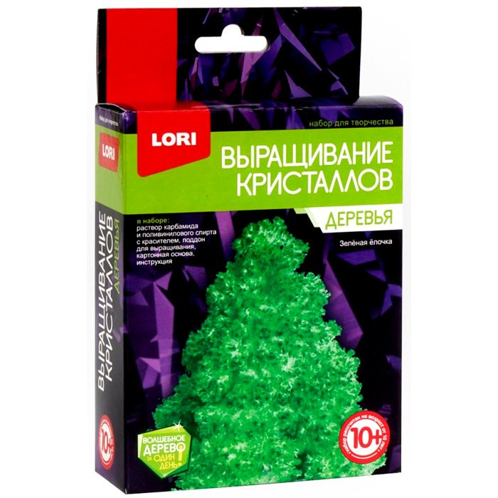 Выращивание кристаллов Деревья Зеленая елочка (LORI) арт.Крд-002