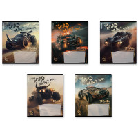 Тетрадь 18 листов клетка (ErichKrause) Road Beast выборочный УФ-лак ассорти арт.63268