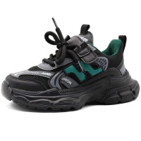 Кроссовки для мальчика (Котенок) цвет черный верх- искусственная кожа/текстиль подкладка-текстиль размерный ряд 31-36 артикул jmg-B09-2