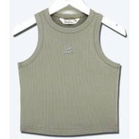 Майка для девочки арт.Deloras 22632 размерный ряд 34/134- 44/164 цвет серо-коричневый