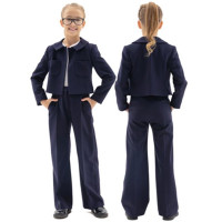 Жакет для девочки (Карамелли) арт.О75671 размер 36/146-42/164 цвет синий