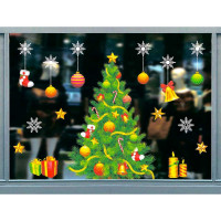 Украшение-наклейка на окно "Ёлка" 54*72см асс. арт.336-455