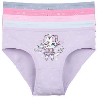 Трусы для девочки арт.4181B11 цвет в ассортименте 95% хлопок 5%эластан