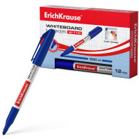 Маркер для доски ErichKrause W-110 круглый 2мм синий арт.56916 (Ст.12)