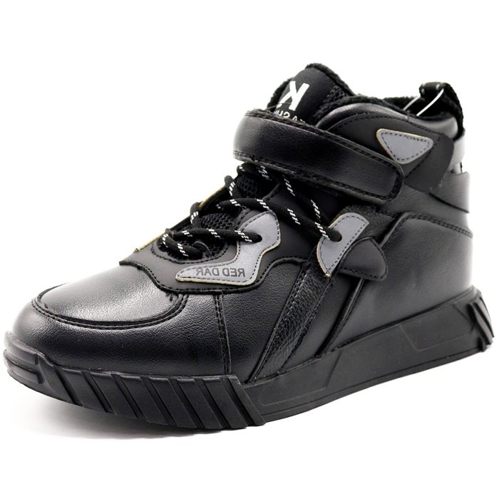 Ботинки для мальчика (Калория) черный верх-искусственная кожа подкладка - байка артикул tyg-B8802-61