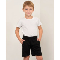 Шорты спортивные для мальчика арт.1407 размер 32/128--42/158 цвет черный