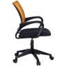 Кресло для оператора пластик/сетка Бюрократ черный/оранжевый CH-695NLT