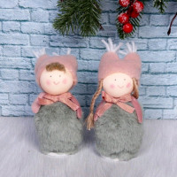 Игрушка декор. "Девочка,Мальчик" 14см арт.916-0502