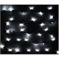 Гирлянда электрическая уличная сетка 2*3м 384LED цвет белый холодный (светлый провод) 8режимов арт.183-0009