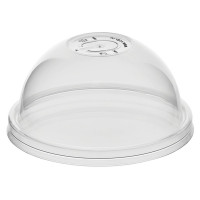Крышка пластиковая, цвет прозрачный, купольная D=90мм (к стаканам 451655, 451657)