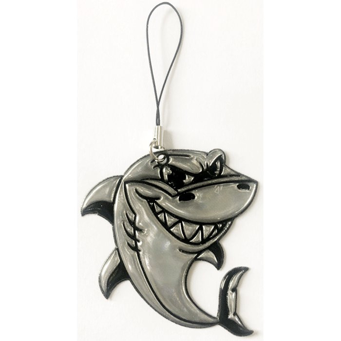 Брелок светоотражающий (deVENTE) Shark 60*70мм белый арт.9082008