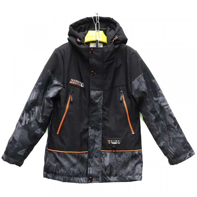 Куртка  для мальчика (YXFS) арт.scs-YX-3202-2 размерный ряд 30/116-36/140 цвет серый