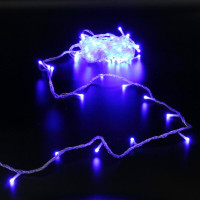 Гирлянда эл.д/улицы 10м 100LED "Bright light" цв.синий (св.пров) (можно соединить) 8реж IP-54 арт.725-546