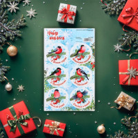 Наклейки д/цветов и подарков "Поздравляю!" 16*9,5см арт.9516588