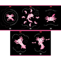 Тетрадь А5 клетка 48 листов скоба (Hatber) Малыш-аксолотль выборочный лак ассорти арт 48Т5вмВ1