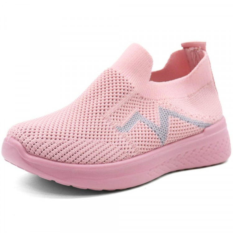 Кроссовки для девочки (M + D) розовый верх-текстиль подкладка-текстиль размерный ряд 26-31 арт.xm-B523-5