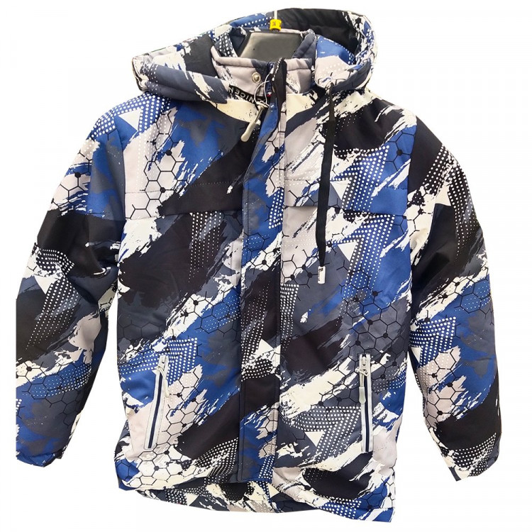 Куртка осенняя для мальчика (ZI TONG) арт.sdh-KX5218-27 размерный ряд 32/128-38/146 цвет серый