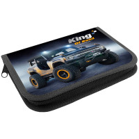 Пенал 1 отделение с откидной планкой (ОНИКС) ПКК 07-5 King of road 190х130мм ламиннированный картон