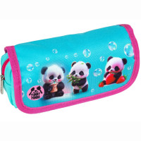 Пенал-косметичка 1 отделение с верхней створкой на липучке (deVente) Yummy Panda 20,5x9,5x7 см арт.7020505
