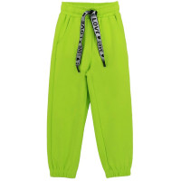 Брюки для девочки (Deloras) артикул 19430 размерный ряд 26/98-32/128 цвет салатовый