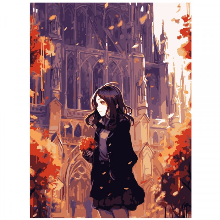 Картина по номерам 28,5x38см (LORI) Осенний листопад арт.Кпн-355
