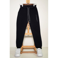 Брюки спортивные утепленные для мальчика арт.2183-02 размер 30/122-36/140 трикотажные цвет синий