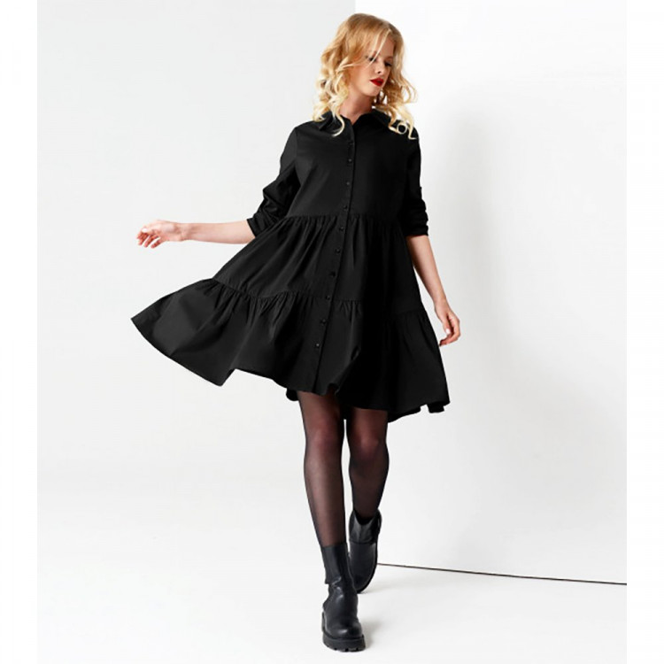 Платье для девочки (PANDA) артикул 67687z  размер 42/164-48/164 цвет черный