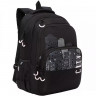 Рюкзак для мальчиков (GRIZZLY) арт RU-130-4/2 черный - белый 32х45х23 см