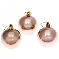 Набор шаров 06см 03шт/наб. "Глянец" шампань арт.201-0833