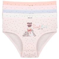 Трусы для девочки арт.4181B7 цвет в ассортименте 95% хлопок 5%эластан