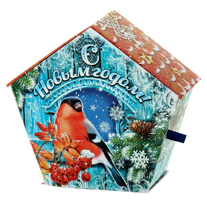Коробка подарочная Снегирь 20*19см арт.801305