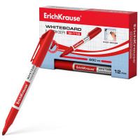 Маркер для доски ErichKrause W-110 круглый 2мм красный арт.56917 (Ст.12)