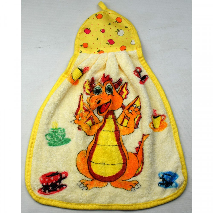 Полотенце микрафибра "Матрешка Дракошка" 25*40