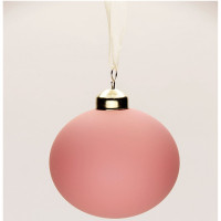 Шар пластик 06см матовый цв.розовый щербет 104 арт.РШ5304