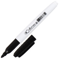 Маркер для белой доски "Attomex" круглый корпус с клипом, пулевидный наконечник, ширина линии 3 мм, черный