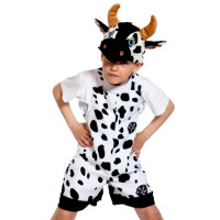 Костюм для мальчика Бычок (комбинезон, маска) р.32/122 плюш арт.2096