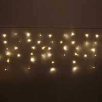 Гирлянда эл.д/улицы подвесная Бахрома 3*0,4/0,6м 100LED (св.провод) цв.т.белый мерц. арт.183-218