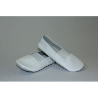 Чешки детские (Колибри) белые верх-натуральная кожа подкладка-текстиль артикул 01-1