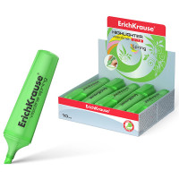 Маркер флюор. ErichKrause Visioline V-12 Spring 1-5мм скош. зеленый арт.50508 (Ст.10)