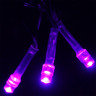 Гирлянда эл.д/дома точечная 16м 180LED цв.фиолетовый (светлый провод) 8реж. (можно соединять) IP-20 арт.125-020