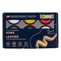 Краски акриловые 6 цветов (ЗХК) Декола по 20 мл для кожи арт.261412141