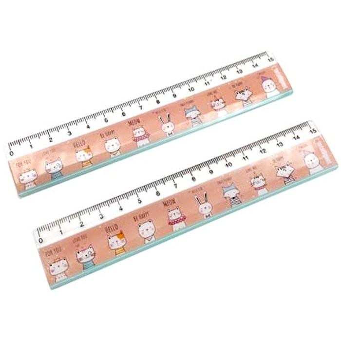 Линейка 15см (INTELLIGENT) Зверята арт.CD-125-4