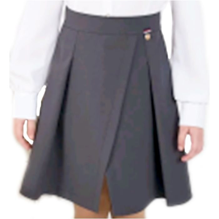 Юбка для девочки (ГЕРМИОНА) ткань 15 арт.4143-15 размер 38/152 цвет черный/полоса