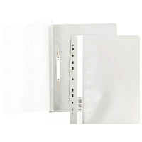 Папка скоросшиватель А4 с перфорацией белый Хатбер арт.AS4_00200 (Ст.10)