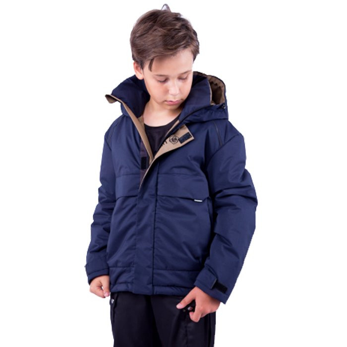 Куртка осенняя для мальчика (OVAS) арт.Прексон размерный ряд 38/146-44/170 цвет синий